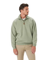 Mulyungarie 1/4 Zip Sweatshirt - Green Marle