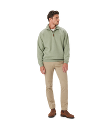 Mulyungarie 1/4 Zip Sweatshirt - Green Marle