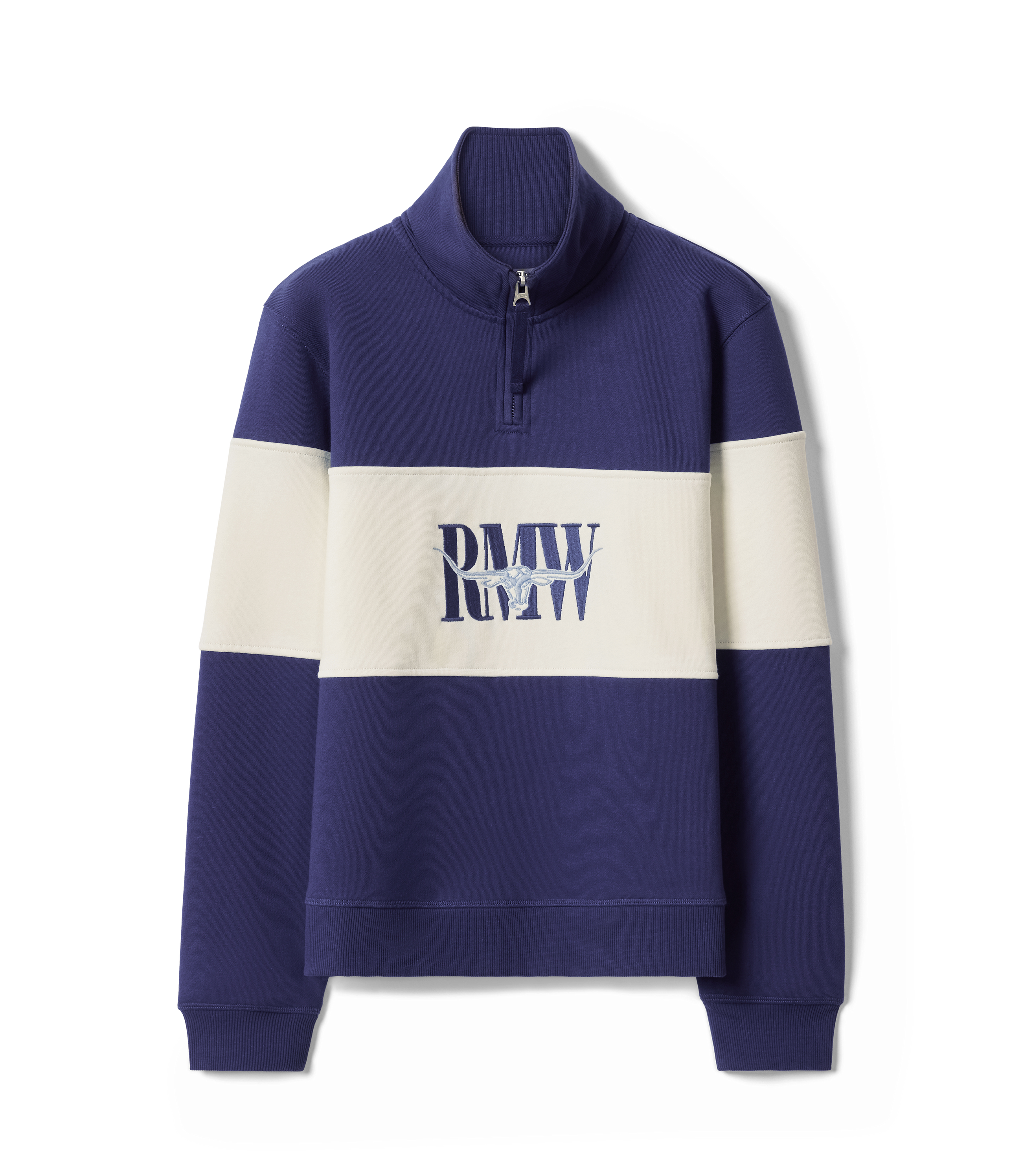 Trickett Panel Sweatshirt - French Navy