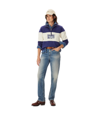 Trickett Panel Sweatshirt - French Navy