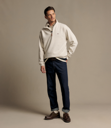 Mulyungarie Quarter-Zip Sweatshirt - Ecru Marle