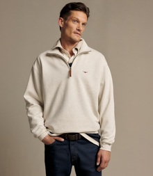 Mulyungarie Quarter-Zip Sweatshirt - Ecru Marle