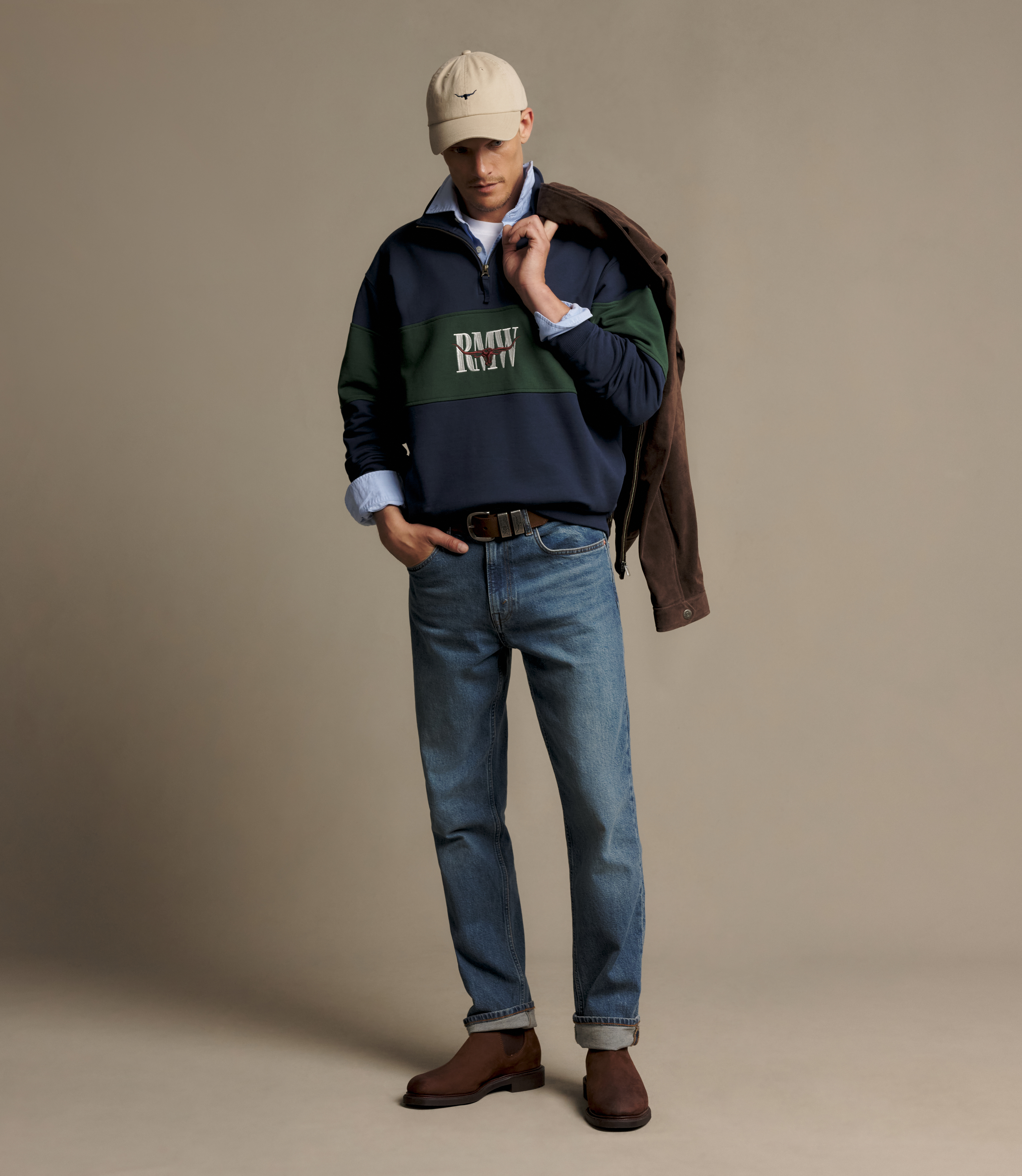 Heritage panel quarter-zip
