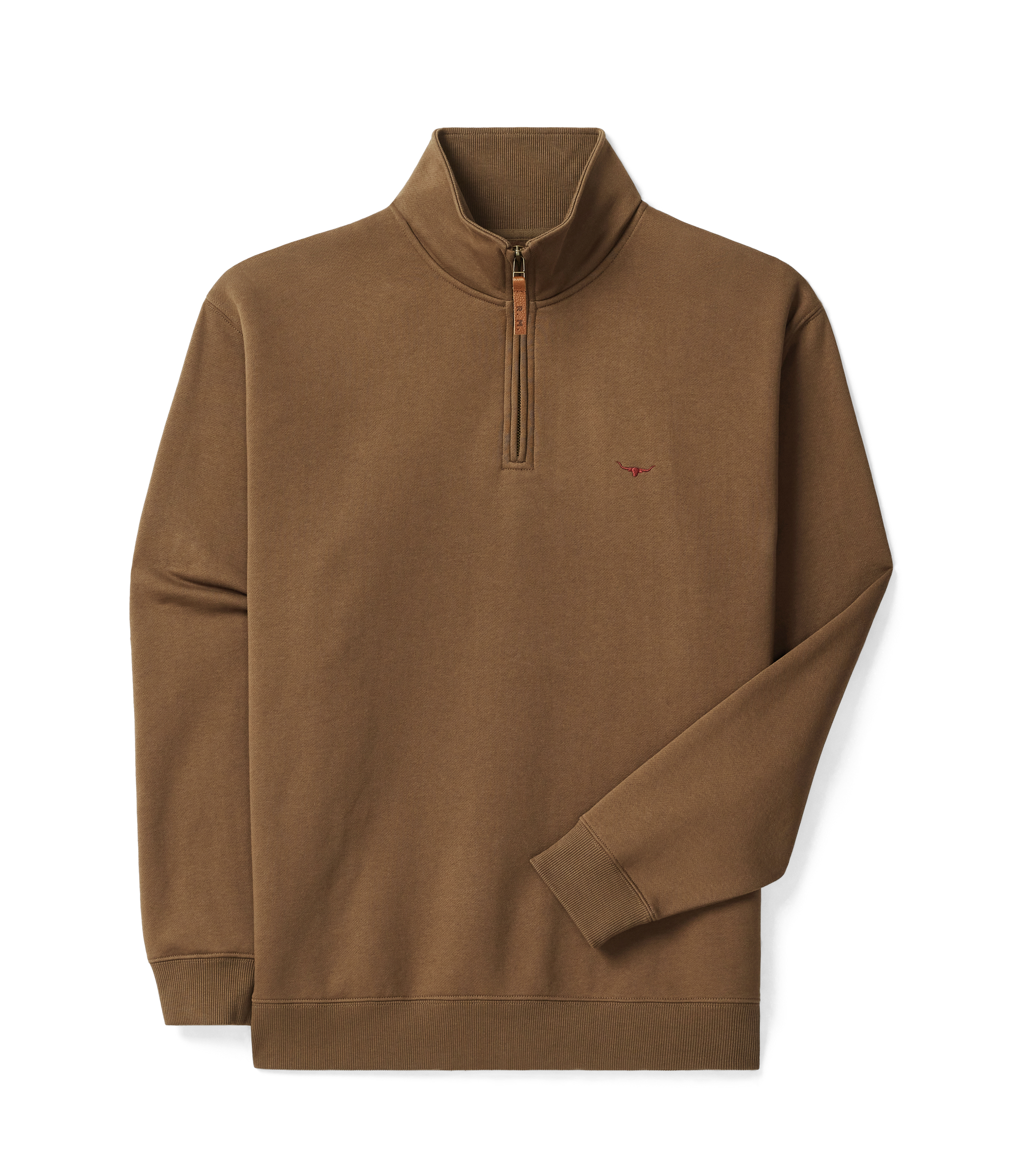 Mulyungarie 1/4 zip sweatshirt - Cigar