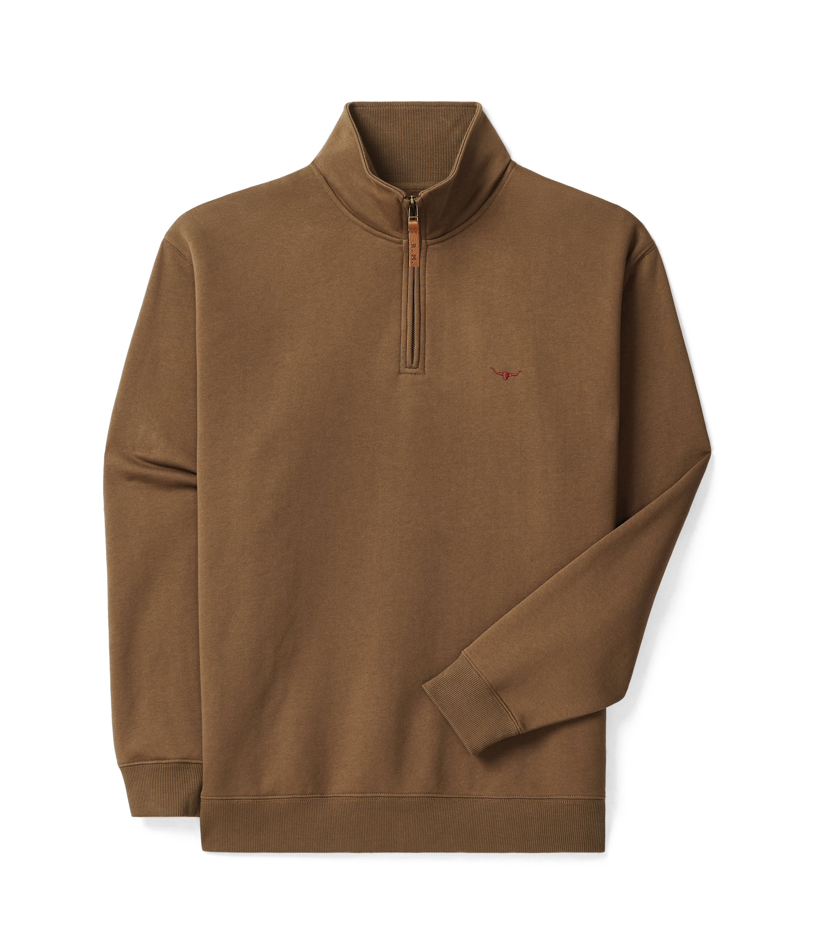 Mulyungarie 1/4 zip sweatshirt - Cigar