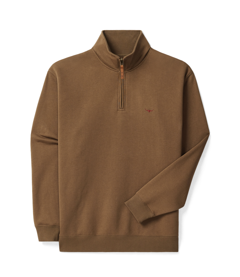 Mulyungarie 1/4 zip sweatshirt - Cigar