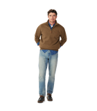 Mulyungarie 1/4 zip sweatshirt - Cigar