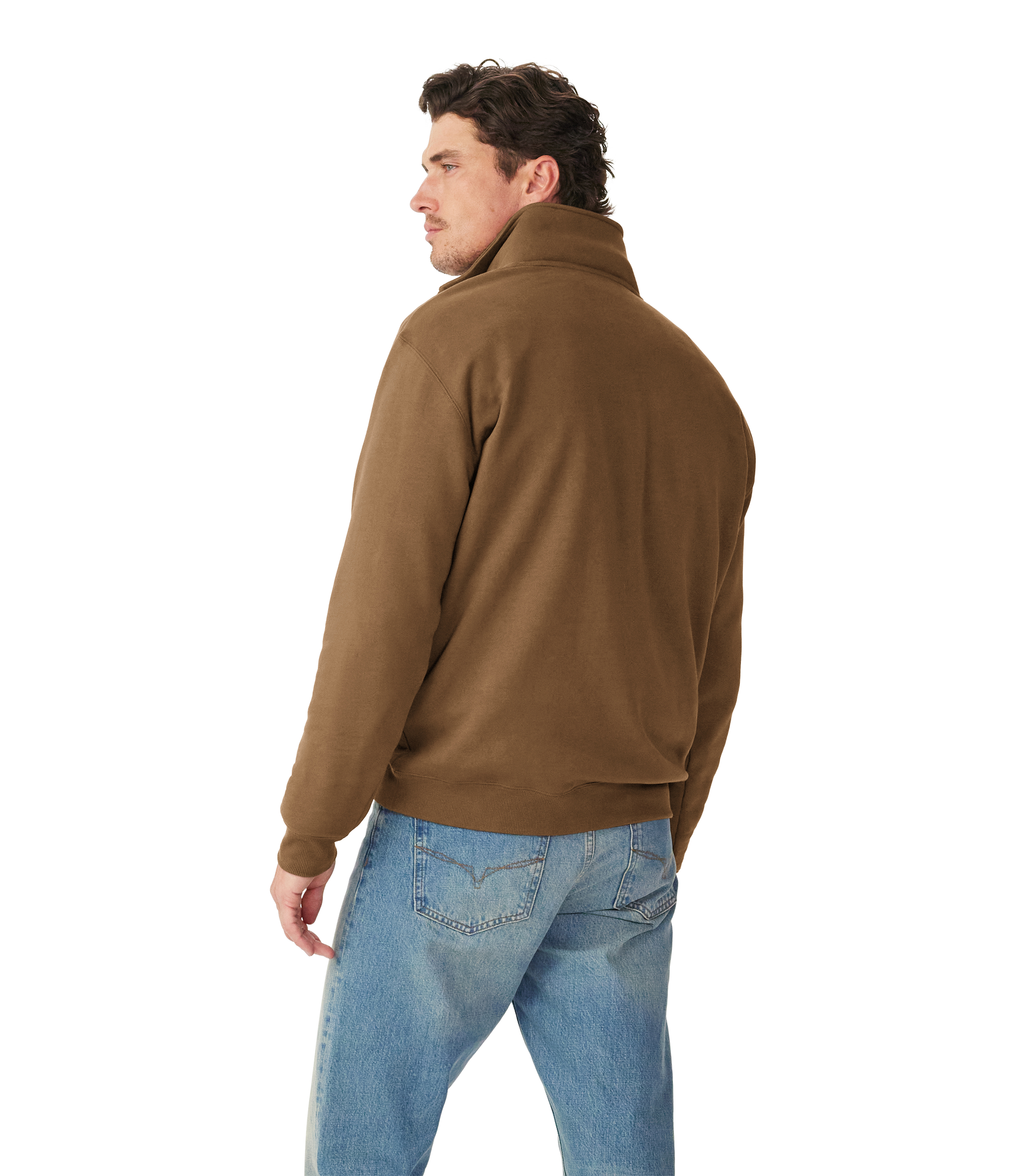 Mulyungarie 1/4 zip sweatshirt - Cigar