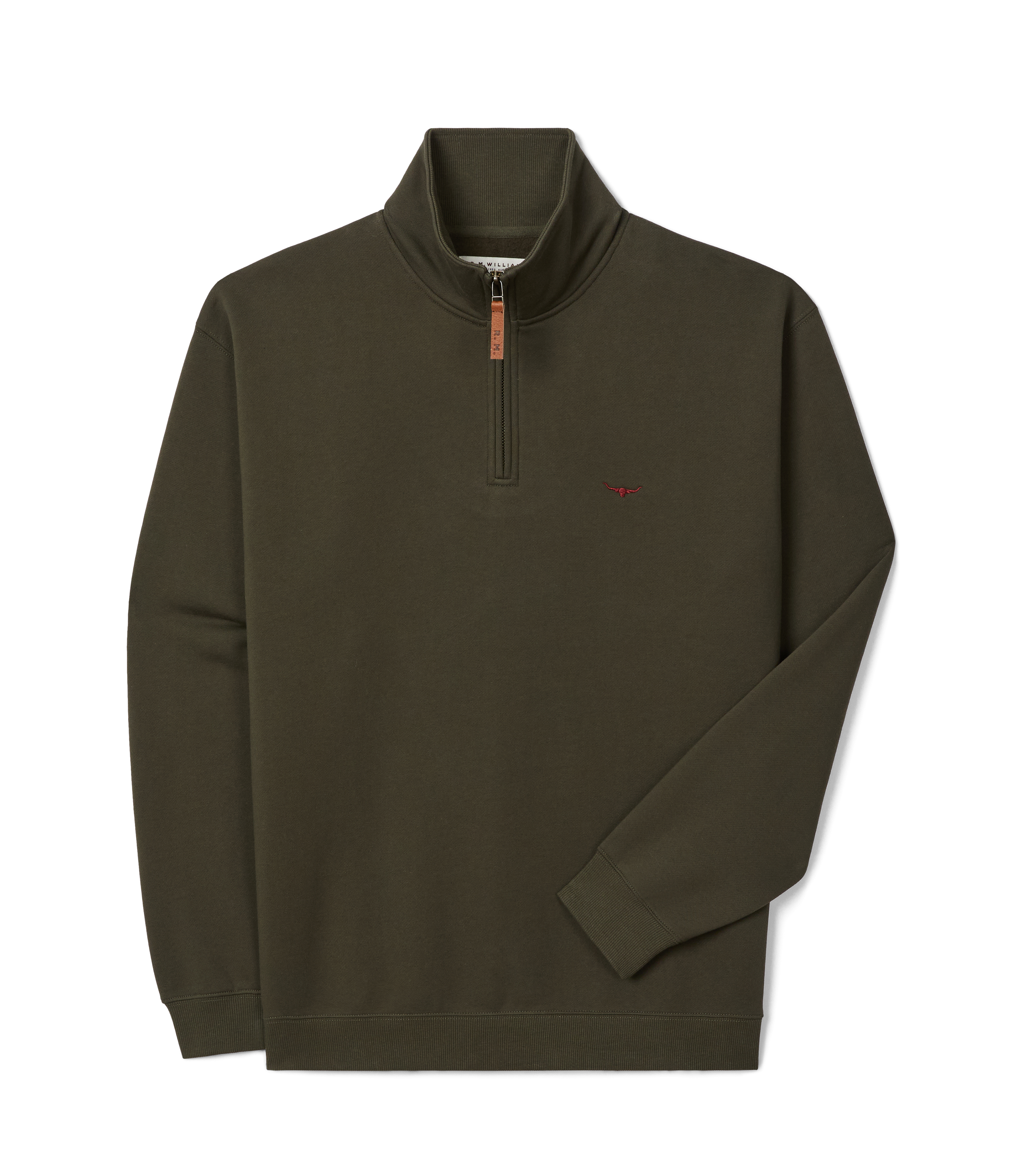 Mulyungarie 1/4 Zip Sweatshirt - Dark Olive