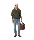 Mulyungarie 1/4 Zip Sweatshirt - Dark Olive