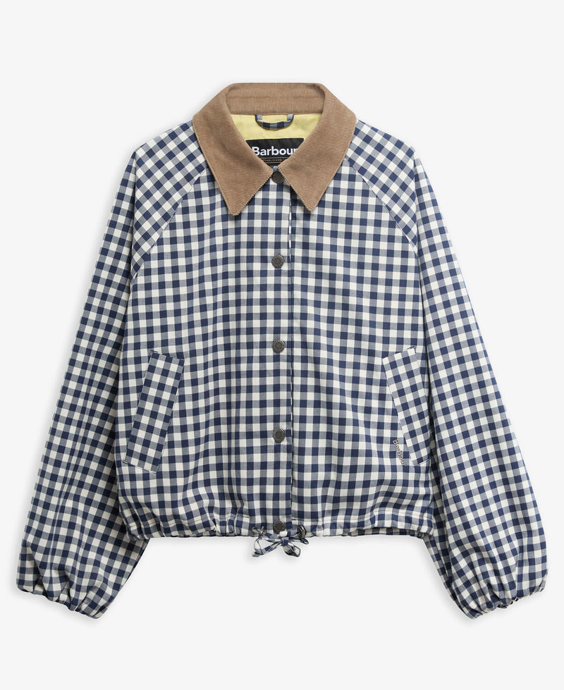 Barbour Ovingham Casual Jacket - Gingham Navy / Neutral