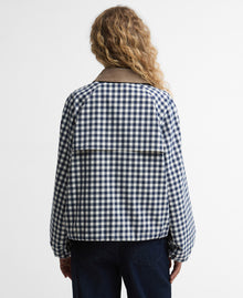 Barbour Ovingham Casual Jacket - Gingham Navy / Neutral
