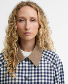 Barbour Ovingham Casual Jacket - Gingham Navy / Neutral