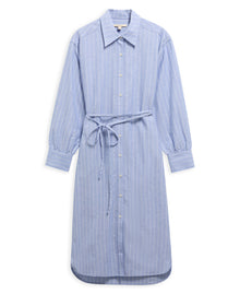 Avon Midi Dress - Chambray / White Stripe