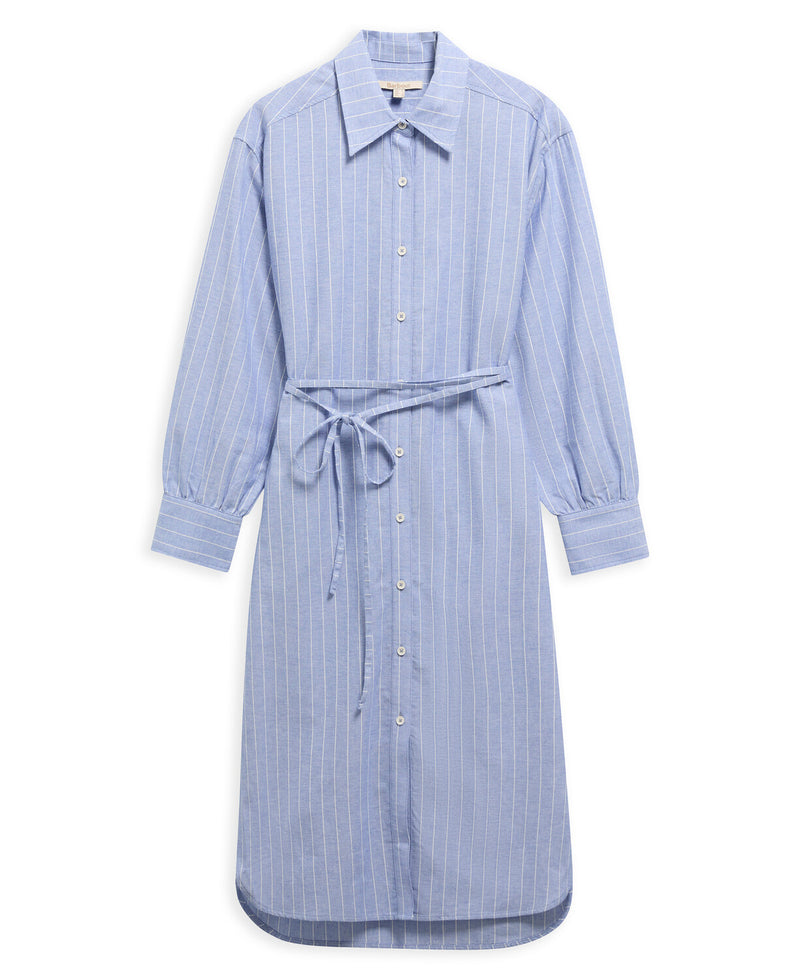Avon Midi Dress - Chambray / White Stripe