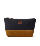 Tasman Zip Pouch - Navy/Tan
