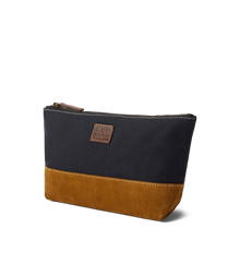 Tasman Zip Pouch - Navy/Tan