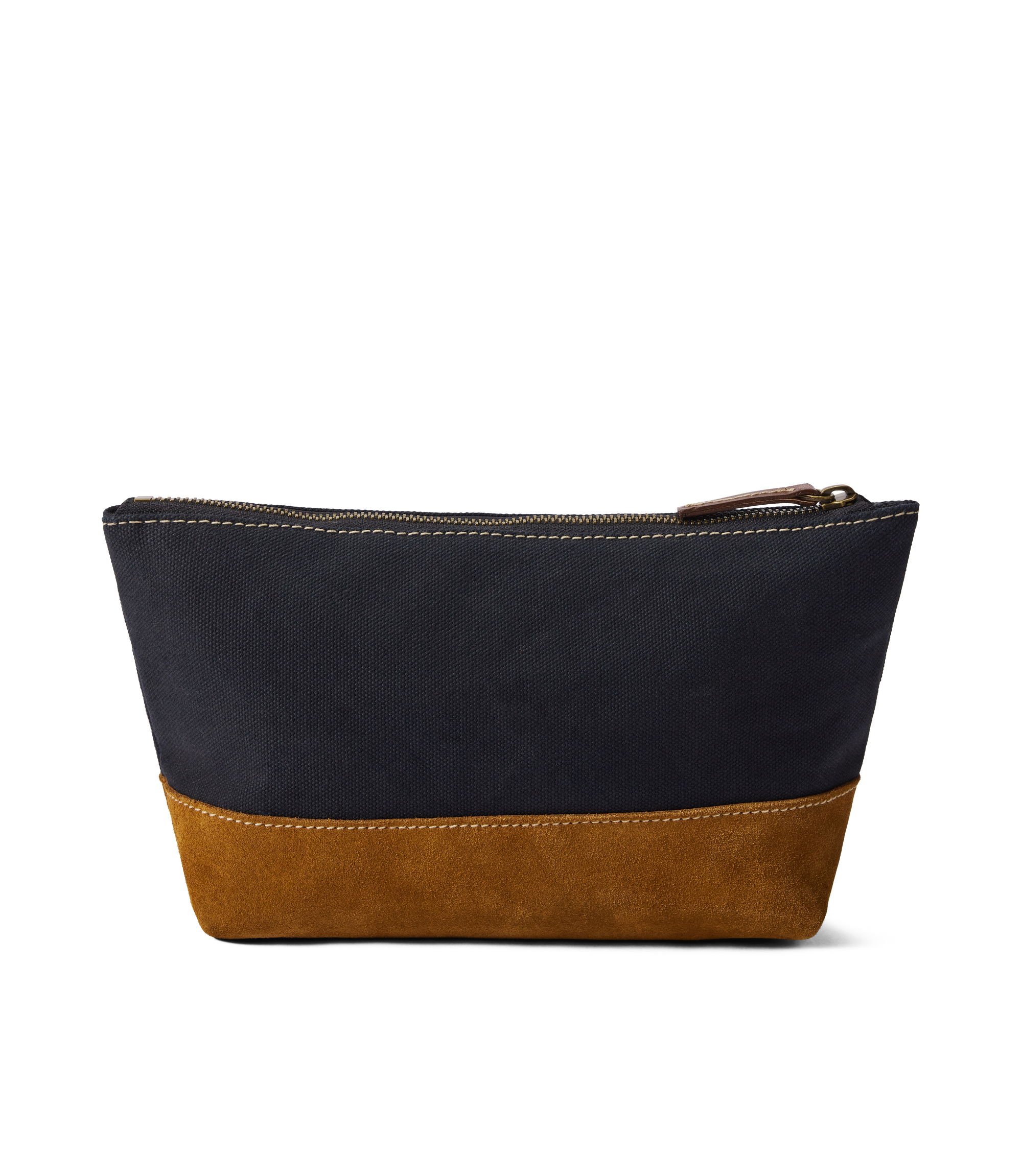 Tasman Zip Pouch - Navy/Tan