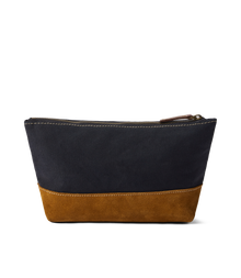 Tasman Zip Pouch - Navy/Tan