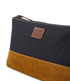 Tasman Zip Pouch - Navy/Tan