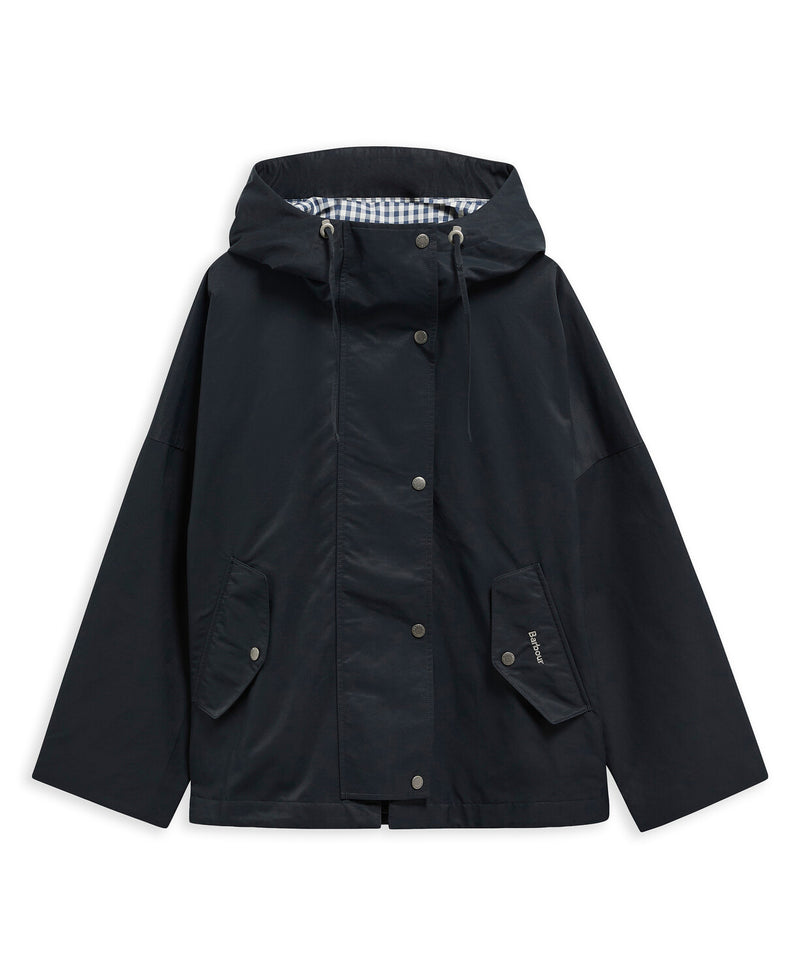 Kingswood Showerproof Jacket - Dark Navy / Gingham