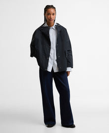 Kingswood Showerproof Jacket - Dark Navy / Gingham