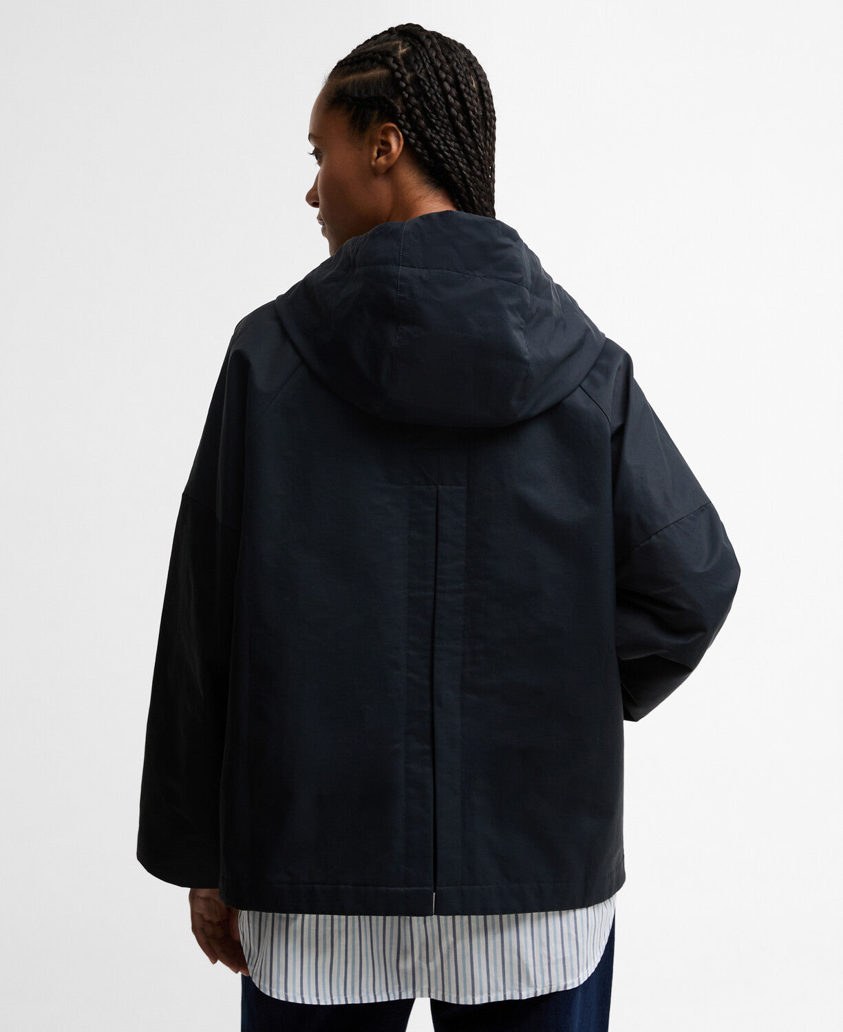 Kingswood Showerproof Jacket - Dark Navy / Gingham