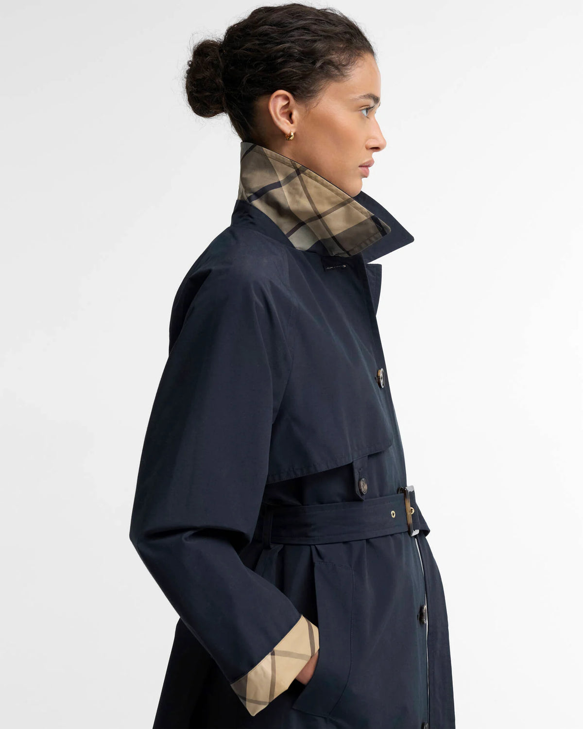Antonella Showerproof Trench Coat - Navy