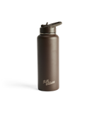 Straw Cap Water Bottle - Chestnut