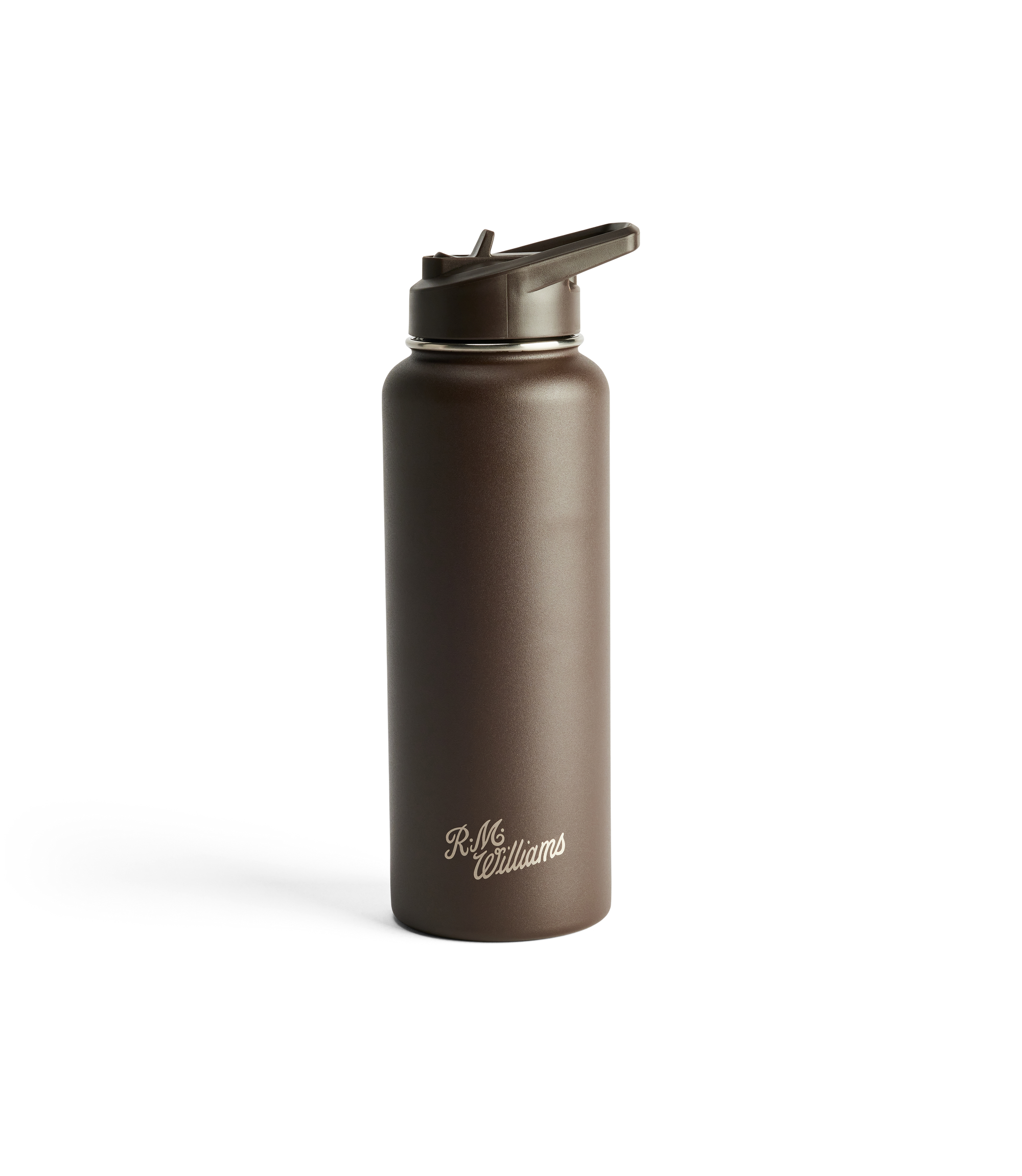 Straw Cap Water Bottle - Chestnut