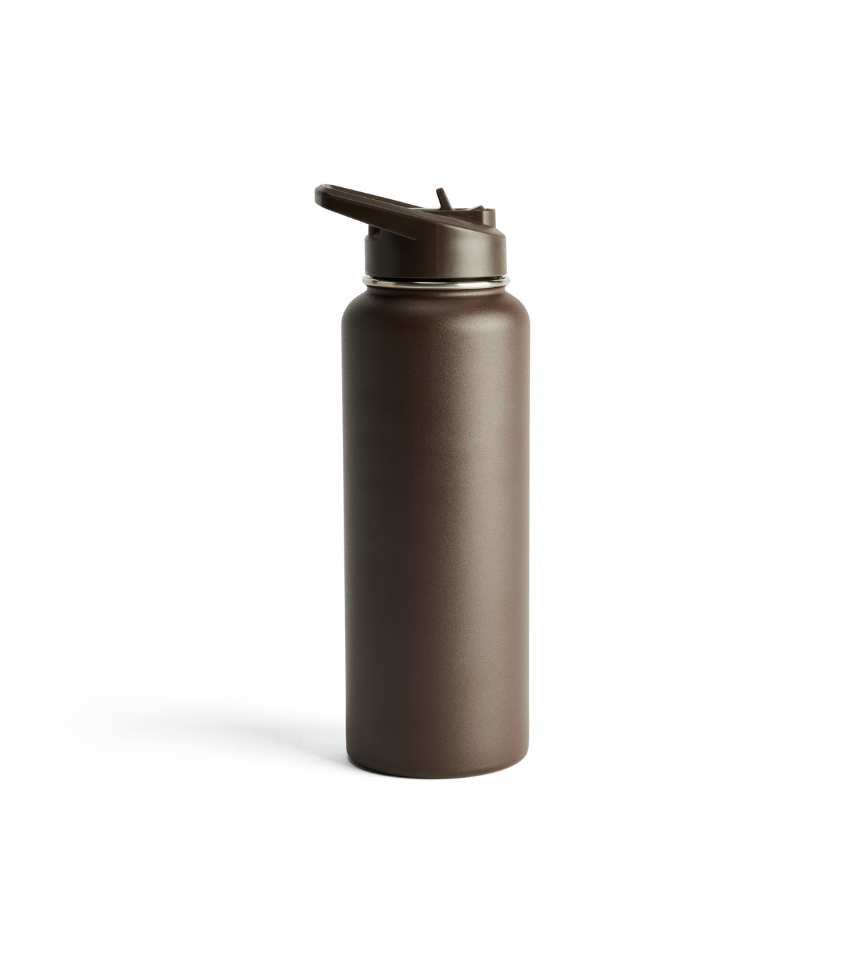 Straw Cap Water Bottle - Chestnut