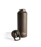 Straw Cap Water Bottle - Chestnut