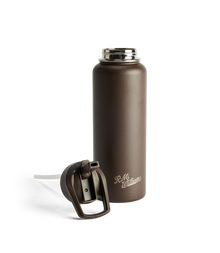 Straw Cap Water Bottle - Chestnut