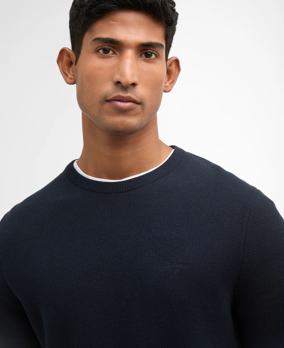 Barbour Essential Honeycomb Crew Neck Sweater