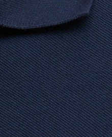Tartan Pique Polo Shirt - Navy