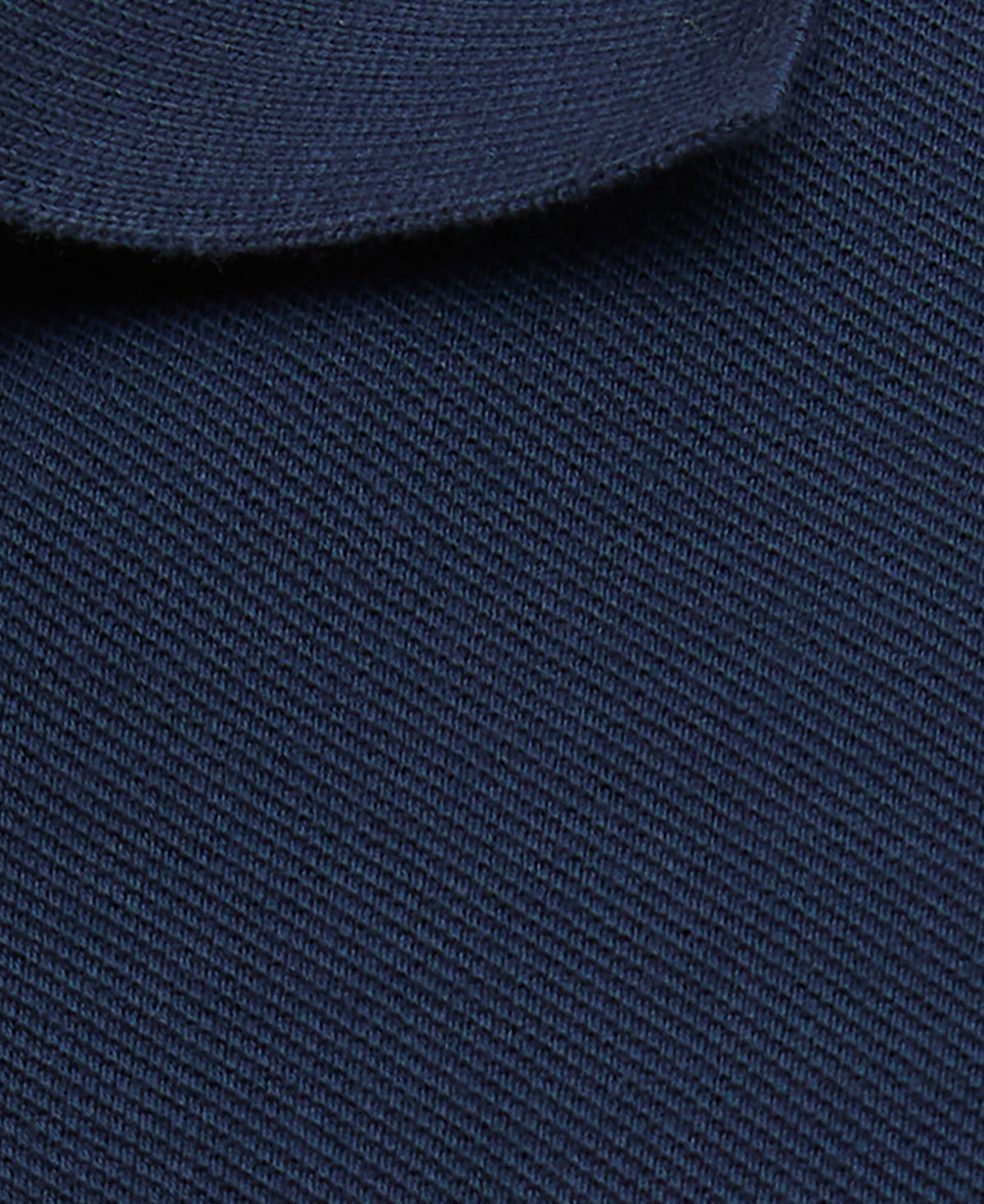 Tartan Pique Polo Shirt - Navy