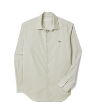 Sommers Poplin Stripe Shirt - White/Green