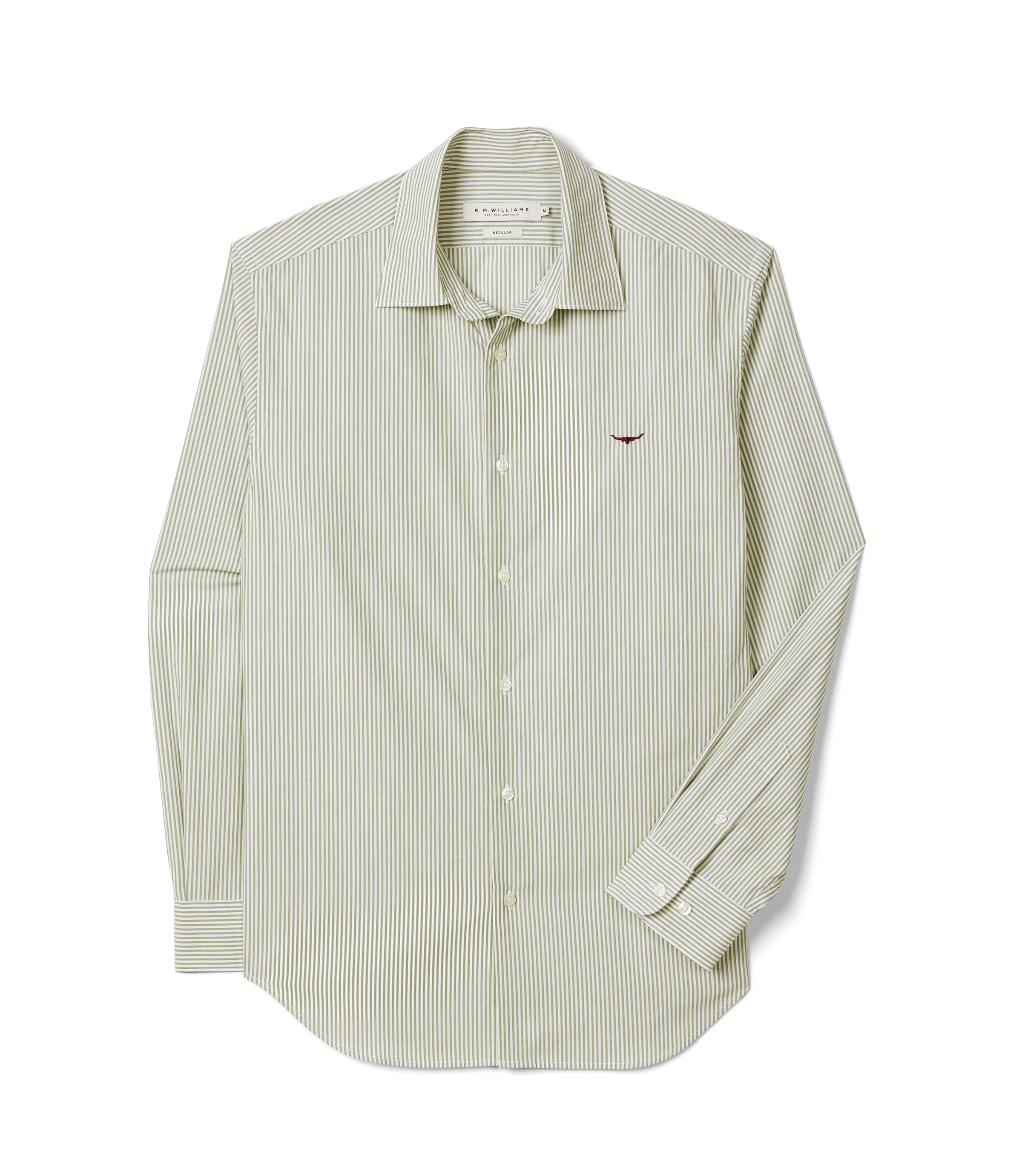 Sommers Poplin Stripe Shirt - White/Green