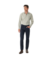 Sommers Poplin Stripe Shirt - White/Green