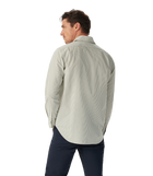 Sommers Poplin Stripe Shirt - White/Green