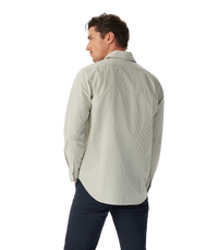 Sommers Poplin Stripe Shirt - White/Green