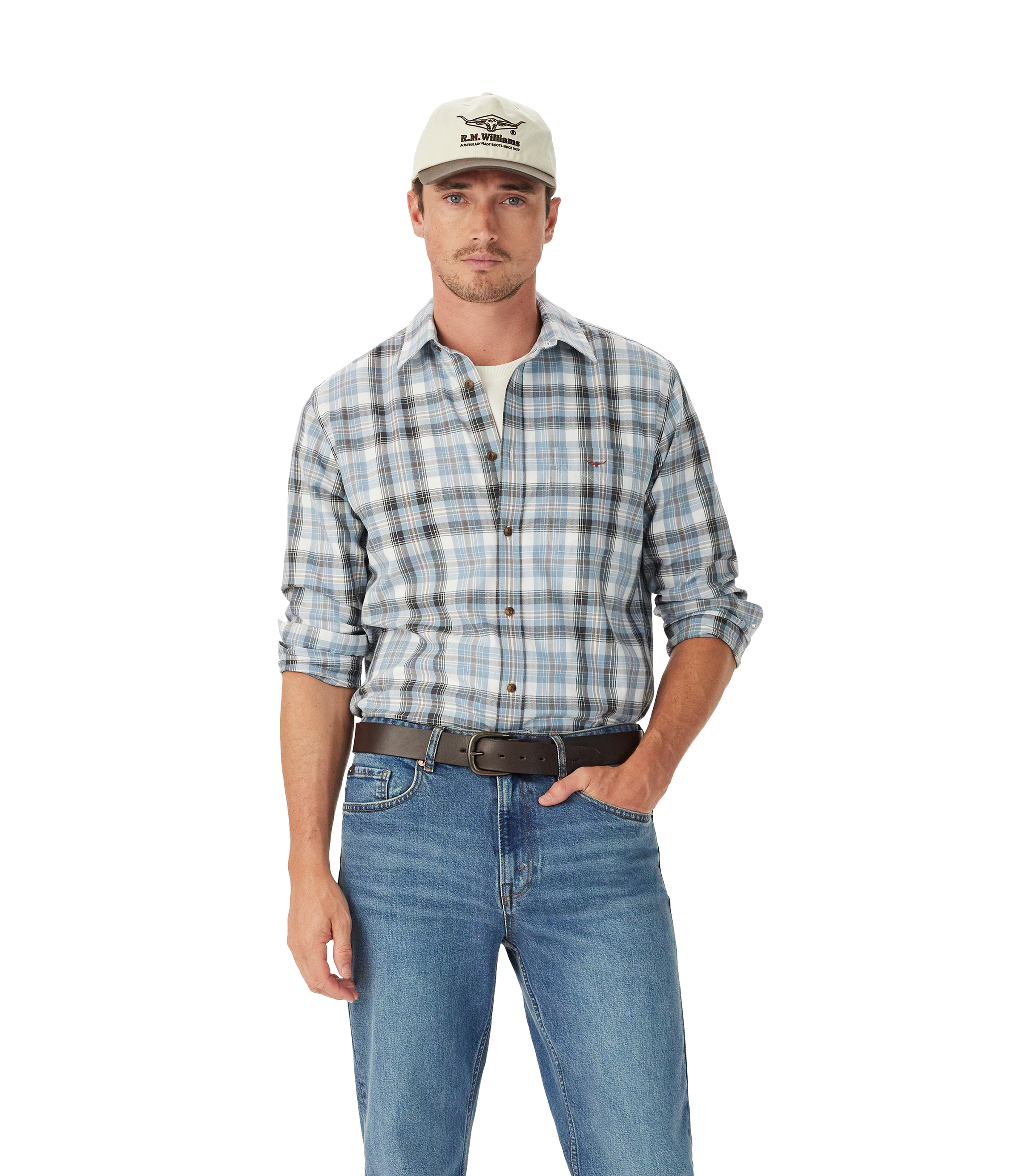 O'Connell Check Shirt - White