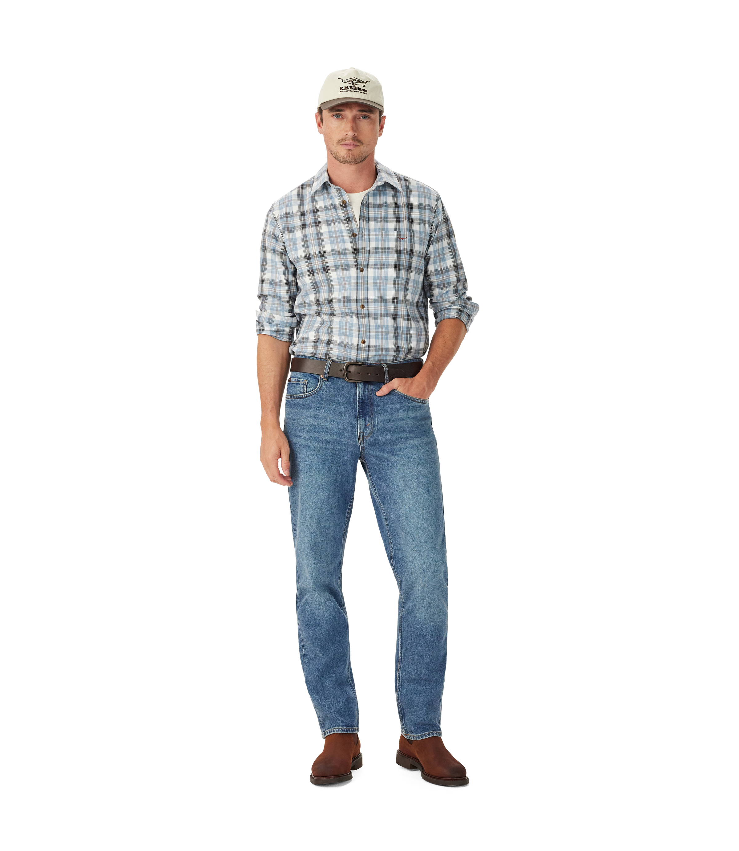 O'Connell Check Shirt - White