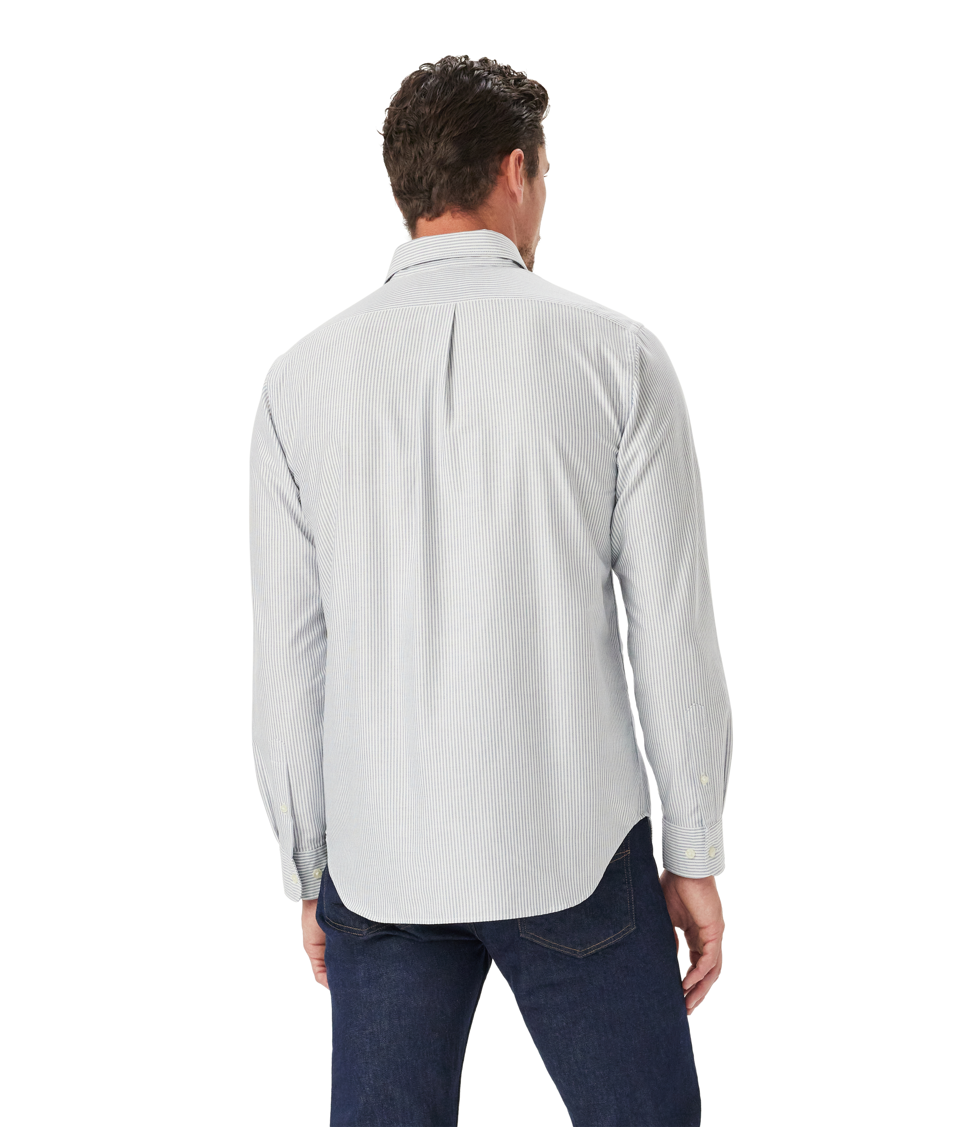 Regular Oxford Shirt - Navy White