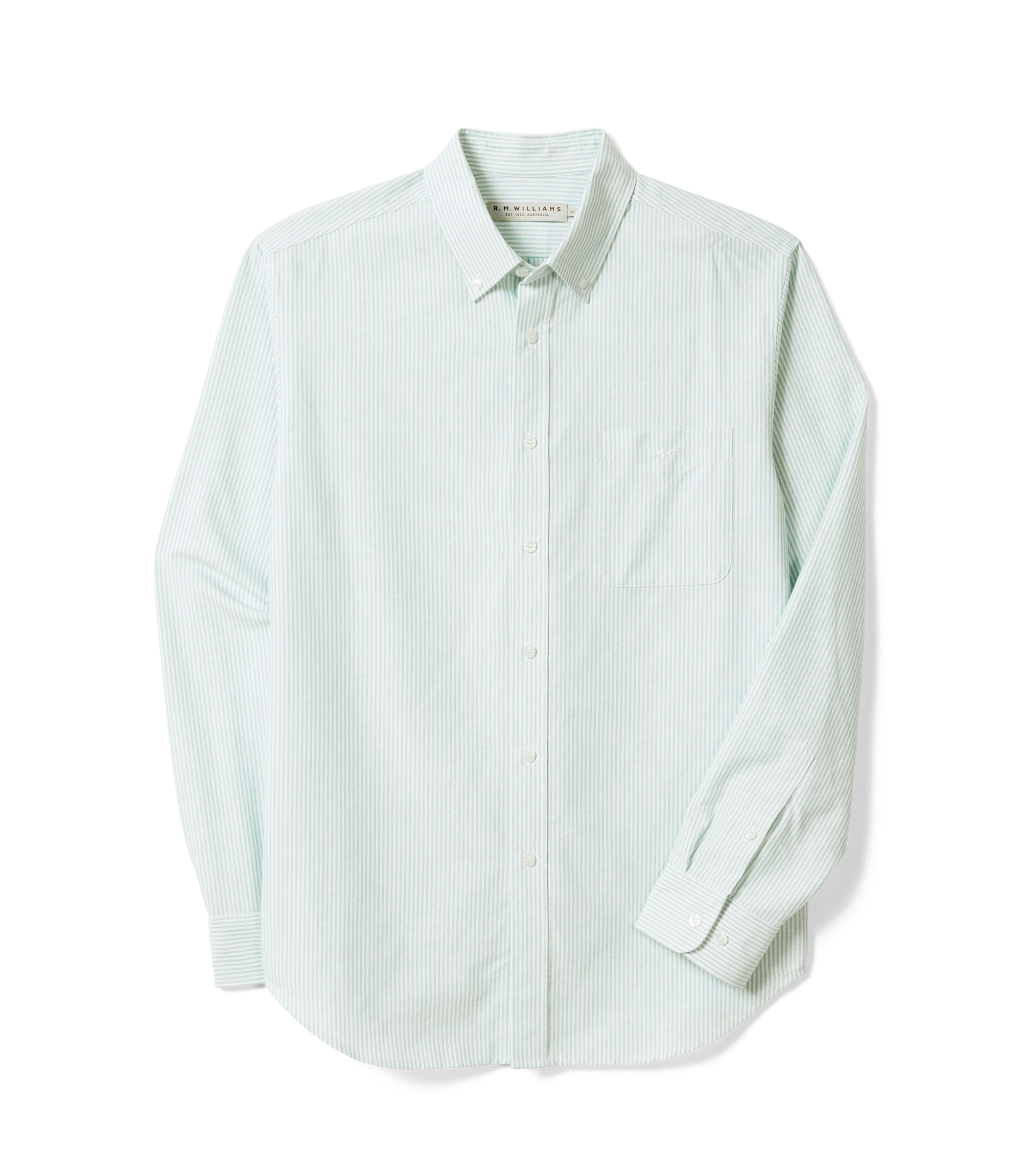 Regular Oxford Shirt - Green White