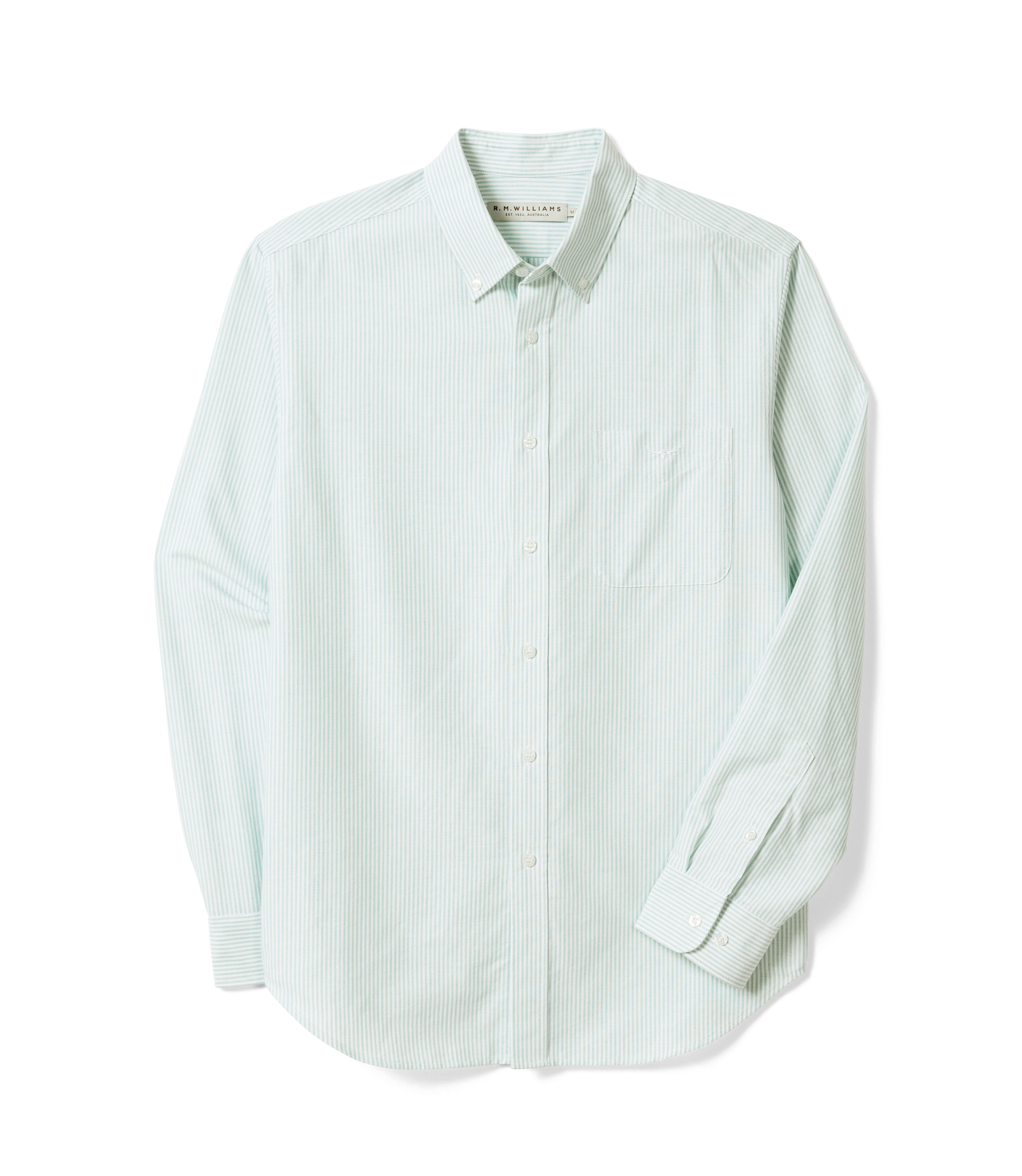 Regular Oxford Shirt - Green White