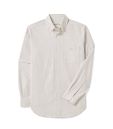 Regular Oxford Shirt - Brown White