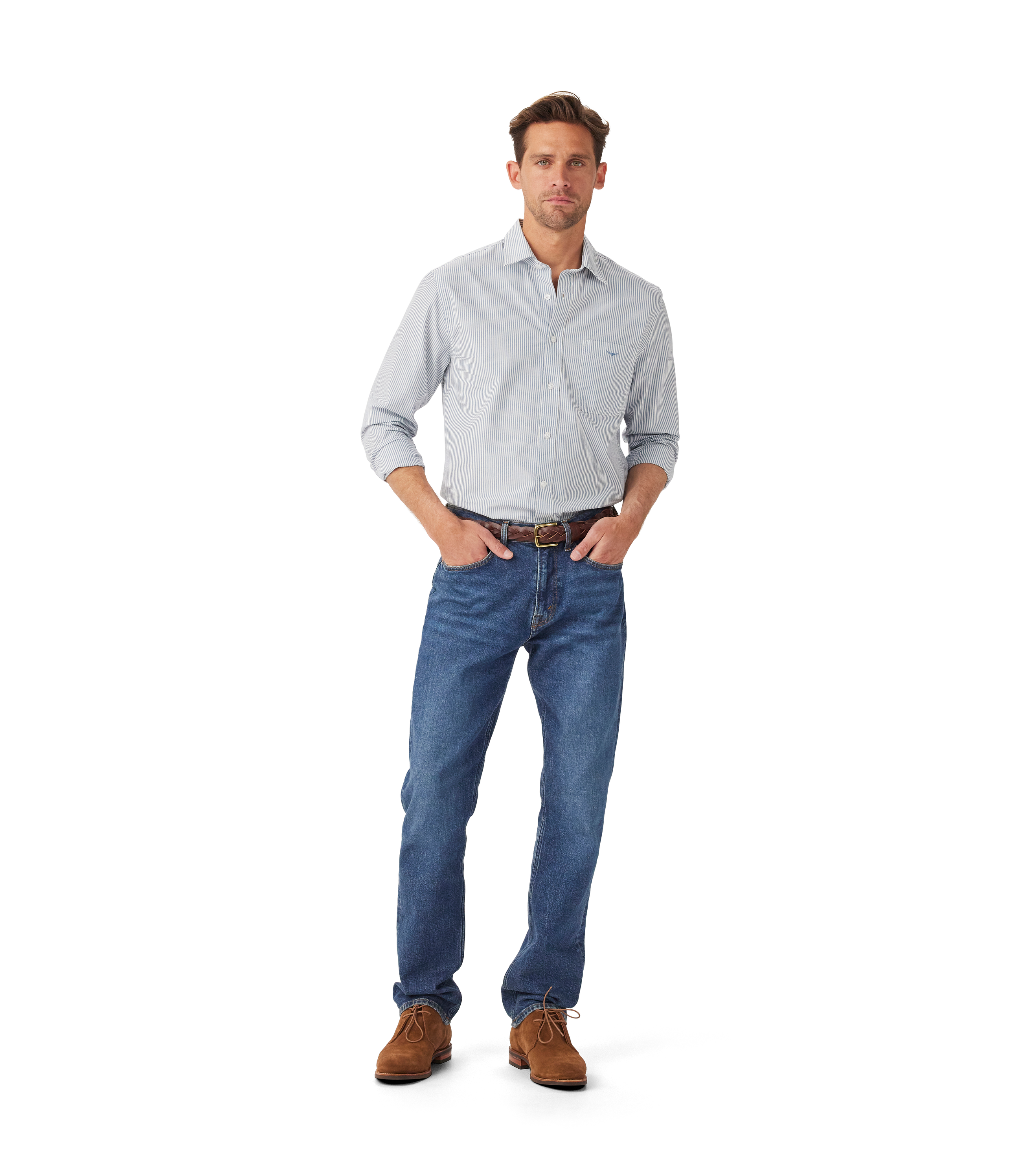 Regular Shirt - Blue White