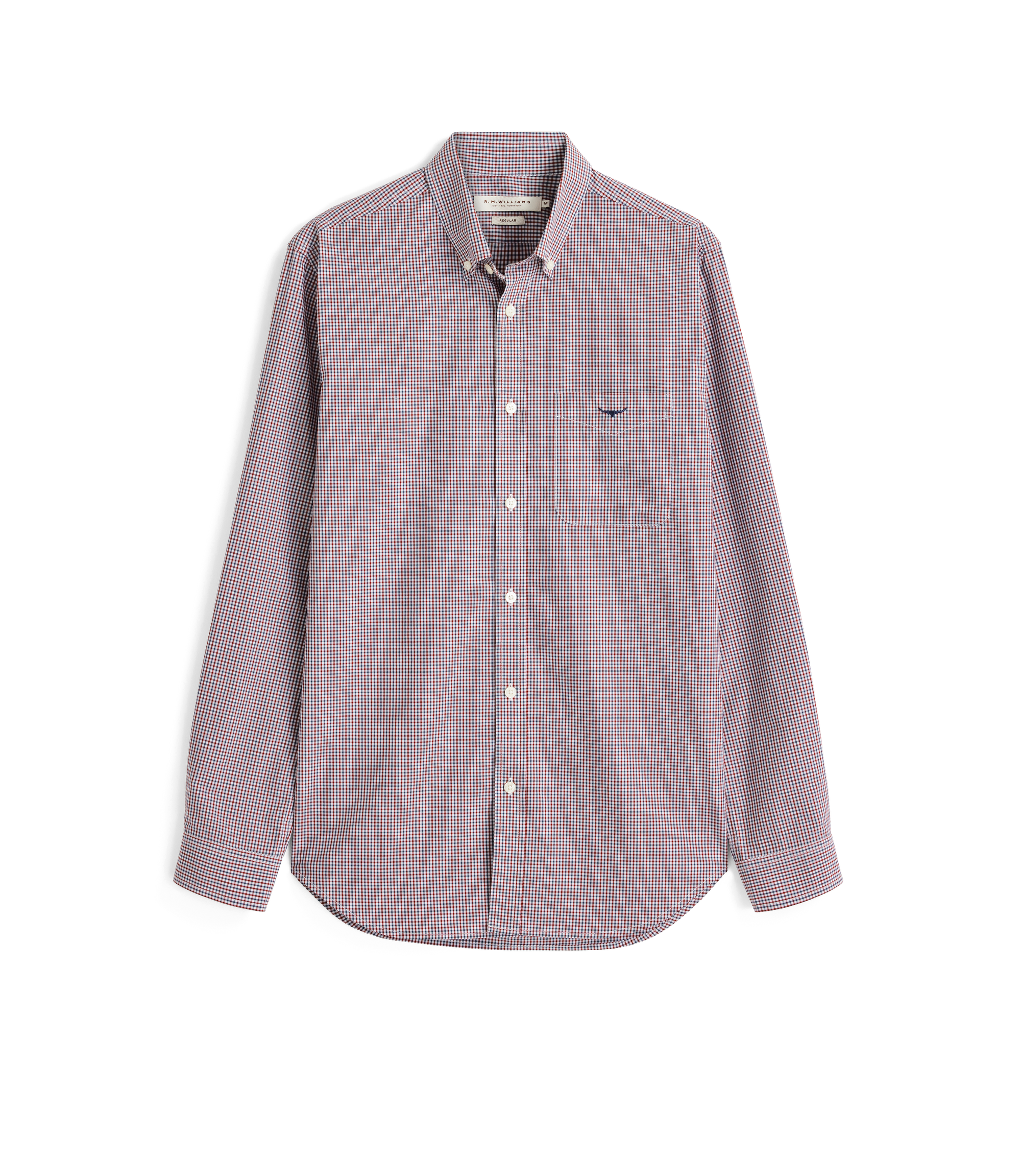 Whyalla poplin check shirt