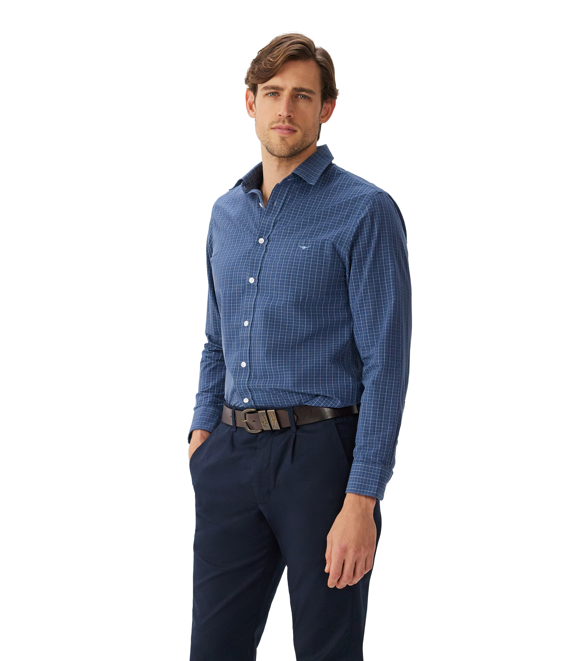 Regular Shirt - Navy Sand